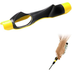 flintronic Golf Grip Trainer, Golf Grip Training Aid Golf Swing Trainer, Arm Band Swing Posture Corrector Practice Alignment for Golf Beginners (Yellow