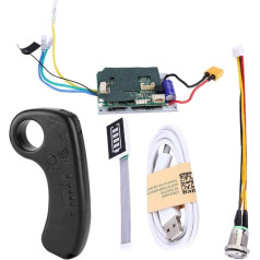 Dioche Electric Skateboard ESC Kit, 430W 36V Longboard Replacement Brushless Electric Motherboard Motor with Remote Display and LED