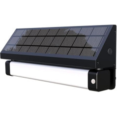 Solarsys Solar Wall Light Outdoor 1000 Lumens, CCT 3500K/6000K Switchable, Motion & Twilight Sensor, IP65, Outdoor Lighting for Garden, Wall, Yard, Balcony