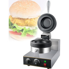 Electric Burger Press Electric Burger Machine, Ice Cream Baker, Commercial Burger Maker, 1300W Pressburger Machine, Precise Temperature Control, Double Sided Heating