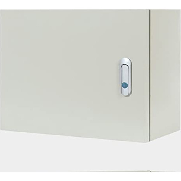 elektrische Verknüpfungsbox, Wasserdichter Schaltkasten aus Stahl mit Klappdeckel, Schloss, Montageplatte for den Außenbereich und Innenbereich(300x150x250mm)