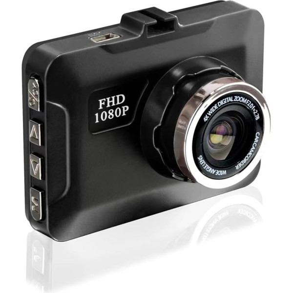 1080P Full HD Dash Cam Car | Wide Angle Front Camera with 3 Inch Display, Loop Recording & Motion Detection for Vehicles