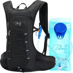 ZELNFF® Hydration Backpack with 2 L Hydration Bladder, Running Backpack with Hydration Bladder 2 L, Hydration Backpack for Cycling, Running, Cycling & Jogging, Water Bladder