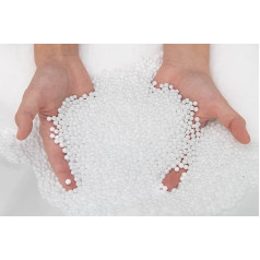 ‎Sunnypillow sunnypillow 200 Litre EPS Beads Bean Bag Filling, High-Quality Polystyrene - Beads Filling Material for Seat Cushion, Neck Cushion, Bean Bag, Pouf Armchair, Micro Beads, Odourless & Pure White