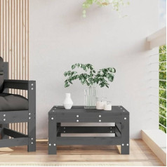‎Homgoday Homgoday Garden Footrest Grey Solid Pine Wood Outdoor Sofa Sofa Garden Sofa Garden Sofa Living Room Patio Outdoor Furniture