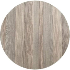 Ecomax Sofra Round Dining Table, Oriental Folding Table, Wooden Floor Table, Table Top with Metal Legs for Traditional Dishes, Diameter 60 cm, Oak, Round