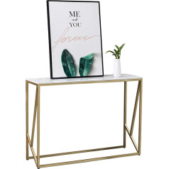 Cafiedr Golden Wrought Iron Console Table Living Room Decoration Console Marble Sofa Table Divider Table