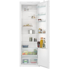 Siemens KI81RNSE0, iQ100, Built-in Fridge, 177.5 x 56 cm Recess 310 L, Made in Germany, FreshBox for Fruit and Vegetables, Quick Cooling, Very Quiet with Only 35 dB, LED Lighting, Drag Hinge