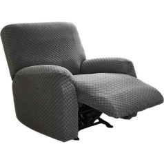 Zyhbbgxfc-Xm Liege-Schonbezug, 4/6/8-teiliges Set, Stretch-Sofabezug, weicher, Dicker, waschbarer Möbelschutz for Wohnzimmer(Gray,3 Seats)