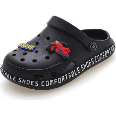 Children's Clogs Mules Unisex Slippers Garden Shoes Girls Boys Beach Sandals Slip On Outdoor Flat Bathing Shoes Rubber Garden Clogs Summer