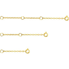 Gold chain extension, chain extension, 3 pieces, chain extension, gold bracelet extension, extension chain gold, necklace extension, extension for necklace, bracelet extension, gold