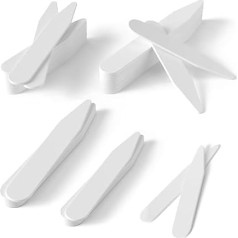 LYQNIHOB Set of 50 Men's Shirt Collar Stays in 5 Different Sizes – Perfect Collar Reinforcement for an Optimal Fit of the Shirt Collar – Ideal for Dads and Husbands