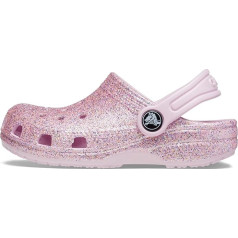 Crocs Toddler Classic Glitter Clog 24-25 EU White/Rainbow, White