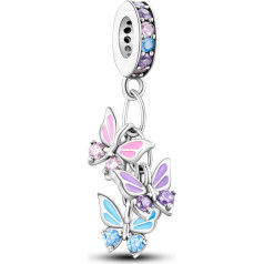 Parmuz Charms for Bracelets, 925 Sterling Silver Summer Travel/Ocean Lucky Charm Beads, Pendant Jewellery Gift for Wife, Mother