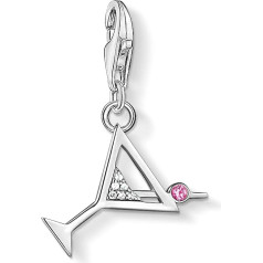 Thomas Sabo Women's Cocktail Charm Club 925 Sterling Silver 1802-013-27, Sterling Silver, Cubic Zirconia