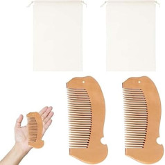 Pack of 2 Birth Combs, Wooden Comb for Losing Dandruff Comb, Encouragement Gift for Pregnant Women