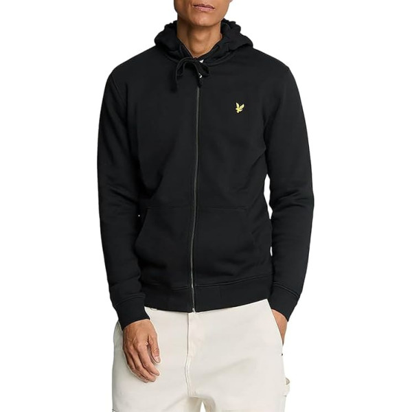 Lyle & Scott Hoodie with zip (medium grey mottled)