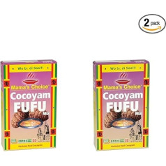 MAMA'S CHOICE - Cocoyam flour (Fufu), (1 x 624 g) (Pack of 2)