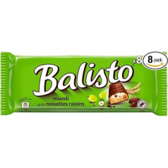 BALISTO® Multipack Muesli, Getreide & getrocknete Trauben, 8x18,5g