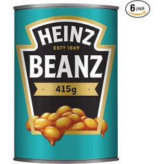Heinz Beanz Baked Beans - Baked Beans in Tomato Sauce - 6 x 415ml