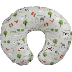 Boppy original Support Stillhilfe Little Farm Baby, ergonomisch geformt und gepolstert, Komfort für Mutter und Baby beim Stillen und Füttern, waschmaschinenfest
