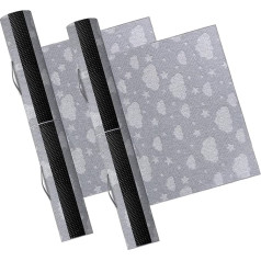 Kohentact Foldable Baby Bed Rail, Fall Protection, Pack of 2, Made of Foam with Pad and Non-Slip Pads, Waterproof, Washable, Soft Removable Cover, Safe Bed Rail for Children, Seniors Bed