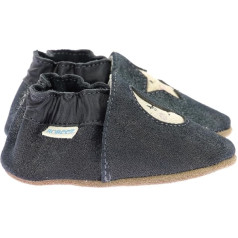 Robeez Girls' Graphic Lady Slippers, Shiny navy blue
