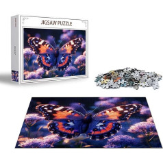 Puzzle Schmetterling Puzzle 1000 Teile Blume Holzpuzzle Erwachsene, Premium Quality Klassische Wooden Lernspiel, Klassische Spaß Jigsaw Erwachsene, Challenging Jigsaws für Wohnkultur Geschenk x-1516