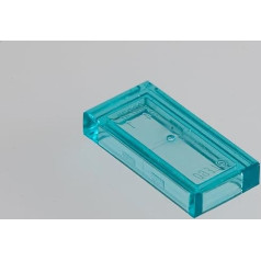 250x Lego Transparent Light Blue 1x2 Tiles Super Pack