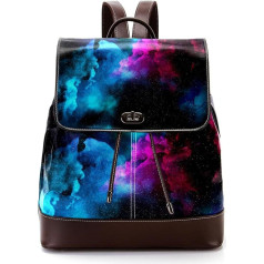 Personalisierte Schultaschen Büchertaschen für Teenager Einhorn Galaxy, Mehrfarbig, 27x12.3x32cm, Rucksack Rucksäcke