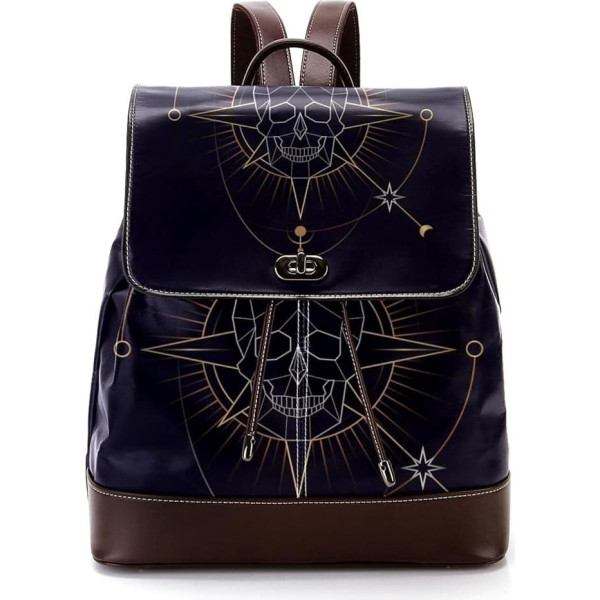 Dunkle personalisierte Schultaschen Büchertaschen für Teenager, Mehrfarbig, 27x12.3x32cm, Rucksack Rucksäcke