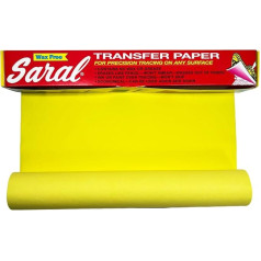 Saral Transfer Tracing Paper -Wax Free ~Big 12 Foot Long Roll ~Yellow by Saral