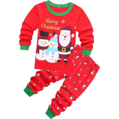 Kids Boys Girls Christmas Outfits Baby Fall Christmas Santa Xmas Set Soft Clothes Set Toddler Cute Xmas Clothes Set A-153