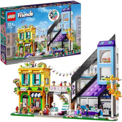 LEGO 41732 Friends City Centre, Creative Modular Building Toy, Decorate & Display in Dollhouse with 9 Figures, Home and Shops, 2023 Characters