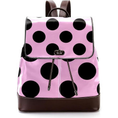 Personalised School Bags Book Bags for Teenagers, Polka Dots, Individual Shapes, Dots, Large, Multicoloured, 27 x 12.3 x 32 cm, Backpack Backpacks, multicoloured