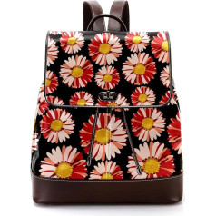 Personalisierte lässige Tagesrucksack-Tasche für Teenager, schöne Gänseblümchen, Schultaschen, Büchertaschen, Mehrfarbig