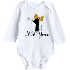 Casual Clothes Set for Little Kid My First New Year Clothes Newborn Infant Baby Boy Girl New Year Outfits Letter Print Romper Jumpsuit