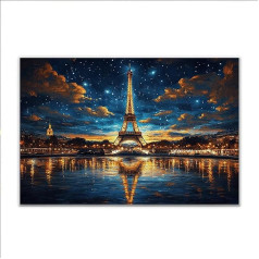 Puzzle 2000 Teile Paris Turm Puzzle Erwachsene Anspruchsvoll, Klassische Holzpuzzle Erwachsene, Puzzlespiele für Die Ganze Familie, Wooden Jigsaw Puzzel ab 14 Jahre für Junge Mädchen für Geschenke A-8