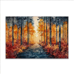 Puzzle 1000 Teile Landschaft Abstrakt Puzzle Erwachsene Anspruchsvoll, Klassische Holzpuzzle Erwachsene, Puzzlespiele für Die Ganze Familie, Wooden Jigsaw Puzzel ab 14 Jahre für Junge Mädchen D-6
