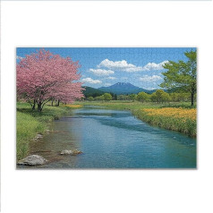 Puzzle 4000 Teile Frühling Landschaft Puzzle Erwachsene Anspruchsvoll, Klassische Holzpuzzle Erwachsene, Puzzlespiele für Die Ganze Familie, Wooden Jigsaw Puzzel ab 14 Jahre für Junge Mädchen G-6