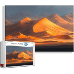 Puzzle Wüste Landschaft 5000 Teile Groß XXL 156 x 105 cm, Jigsaw art Impossible Erwachsene Anspruchsvoll, Klassische Jigsaw Erwachsene, Junge, Mädchen, Geschicklichkeitsspiel für Die Ganze Familie J-6