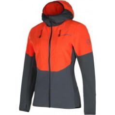 Jaka SESSION Tech Hoody W L Carbon/Cherry Tomato