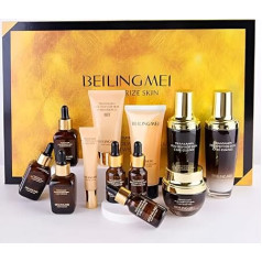 Korean Routine Set, Mother's Day Gift, 12 Pieces Set, Korean Ruby Products, 1 Gold Mask, Korean Skincare, Korean Face Cosmetics for All Skin Types, Korean