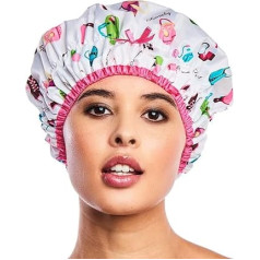 Betty Dain Stylish Design Mold Resistant Shower Cap, The Fashionista Collection, 