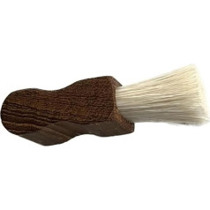 Facial Massage Brush | Handmade from Teak Wood & Bleached Pig Bristles | Gentle Face Care & Massage | 70 x 30 x 16 mm