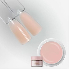 Lynis-Nailshop.de No File Builder Gel for Gel Nails Almond Nude Beige 50 ml for Professionals and Beginners as UV Gel Self-Smoothing without Filing · Suitable for UV & LED · Pinchable, Medium