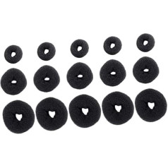 15Stücke Haar Donut Shaper Unsichtbare Dutt Haargummis Für Hochsteckfrisuren Kleine Mittlere Und Große Modelle Haarstyling Tool Für Damen
