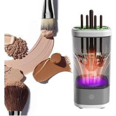 Electric Makeup Brush Cleaner Typ C Typ C Bürstenkopf zum Trocknen (grau)