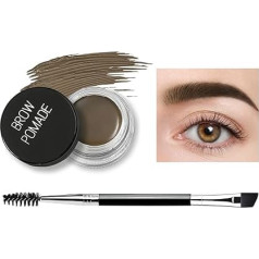 Eyebrow Cream, 6 Colours, Eyebrow Pomade, Brow Colour, Waterproof Eyebrow Pomade Gel, Make Up Waterproof Eyebrow for Long-Lasting Eyebrow Makeup (03 Soft Brown)