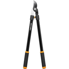 Fiskars Bypass Loppers for Fresh Wood, Non-Stick Coating, Hardened Precision Steel, Length: 81 cm, Black, L11, 1027541